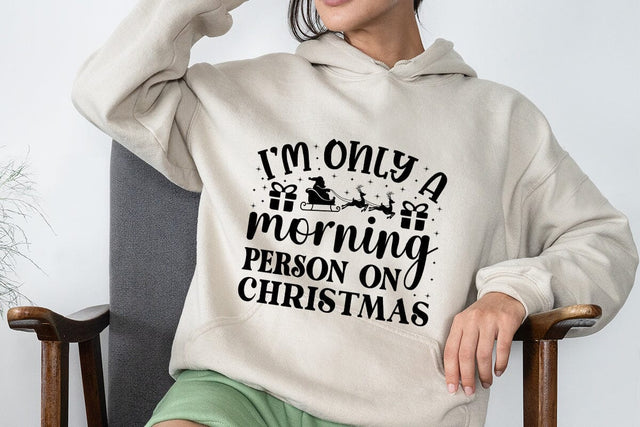 I m Only A Morning Person On Christmas SVG Angelina750 