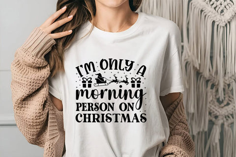 I m Only A Morning Person On Christmas SVG Angelina750 