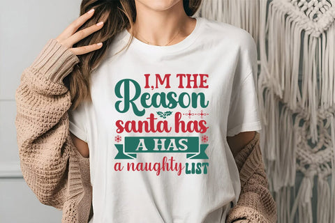 i m the reason santa has a has a naughty list SVG Angelina750 