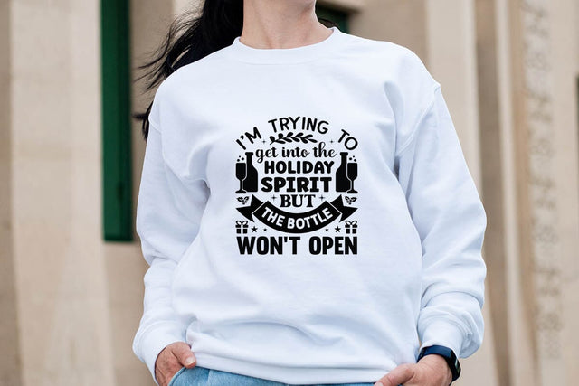 I m trying to get into the holiday spirit but the bottle wont open SVG Angelina750 