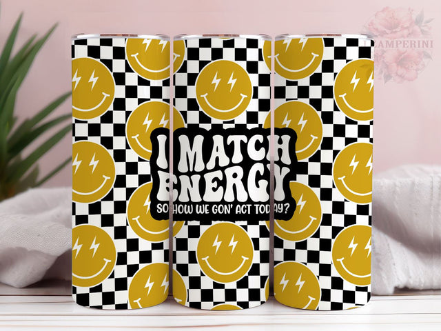 I Match Energy 20oz Tumbler Wrap PNG, Funny Retro Groovy Cool Tumber Png, Straight & Tapered Tumbler Wrap, Instant Digital Download Sublimation Li Zamperini 