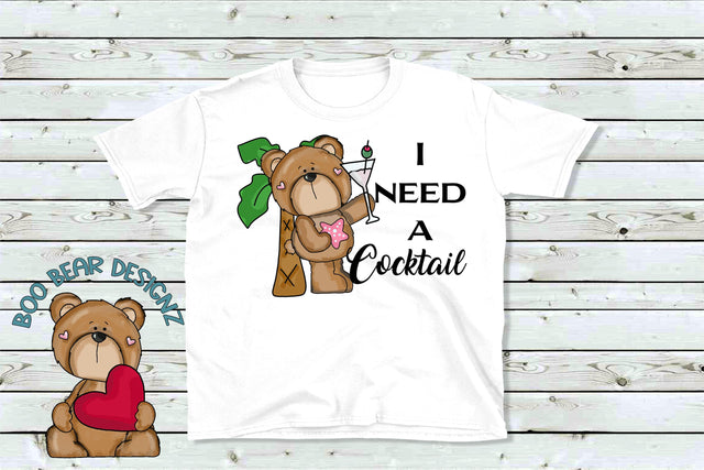 I need a cocktail Clipart Sublimation Boo Bear Designz 