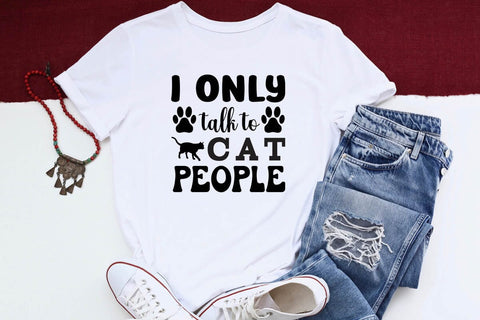 I only talk to cat people-01 SVG Angelina750 