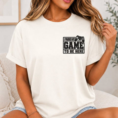 I Paused My Game To Be Here Embroidery Design – Funny Gamer Controller Machine Embroidery File Embroidery/Applique DESIGNS PatternFeed8 