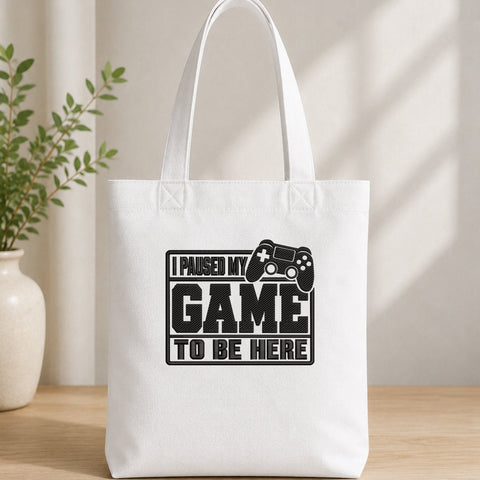 I Paused My Game To Be Here Embroidery Design – Funny Gamer Controller Machine Embroidery File Embroidery/Applique DESIGNS PatternFeed8 