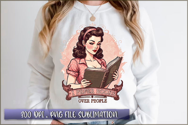 I prefer books over people Sublimation Sublimation Shetara Begum 