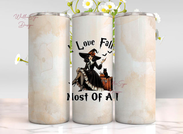 I Put A Spell On You 20 oz Skinny Tumbler Wrap Sublimation Design Digital Download PNG Sublimation WillowSageDesign 