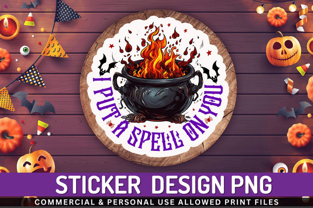 I put a spell on you Stickers Design Sublimation Regulrcrative 