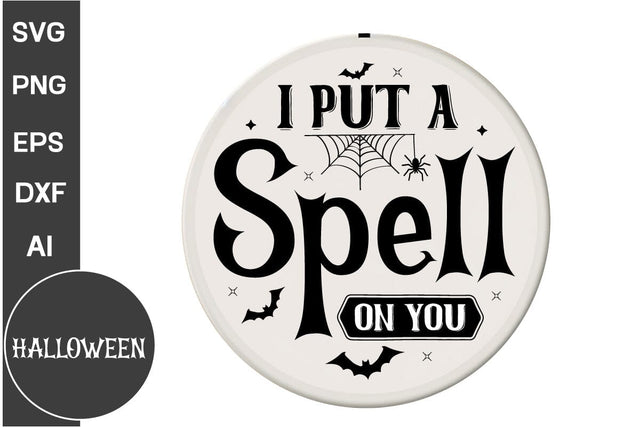 I Put a Spell on You SVG, Halloween SVG, Retro Halloween SVG, Halloween SVG Design SVG DesignPlante 503 