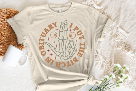 I Put The Bitch In Obituary SVG Angelina750 