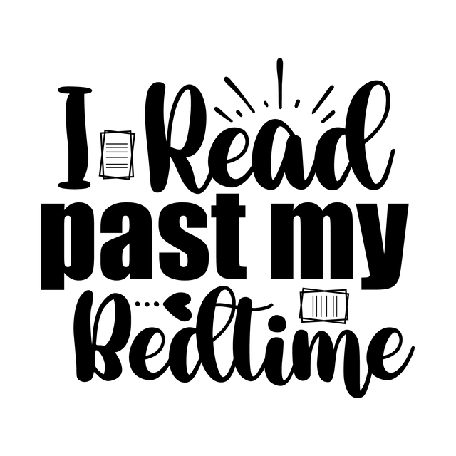 I Read Past My Bedtime SVG orpitasn 