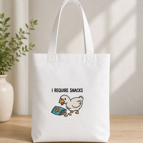 I Require Snacks Goose Machine Embroidery Design – Funny Snack Goose Embroidery File Embroidery/Applique DESIGNS PatternFeed8 