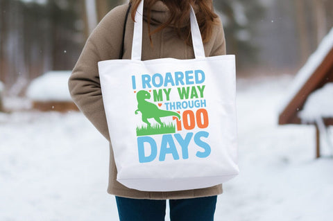 I Roared My Way Through 100 Days svg Design SVG Designangry 