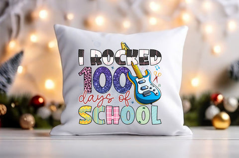 I rocked 100 days of school PNG Design Sublimation Designangry 