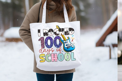 I rocked 100 days of school PNG Design Sublimation Designangry 