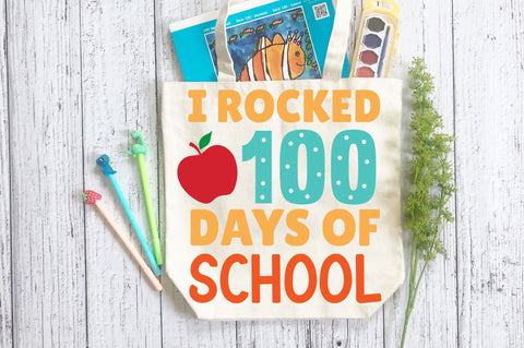 i rocked 100 days of school SVG Design SVG Regulrcrative 