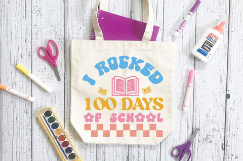 I rocked 100 days of school Svg Design SVG Regulrcrative 