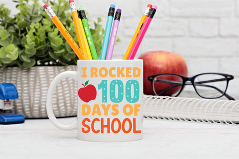 i rocked 100 days of school SVG Design SVG Regulrcrative 