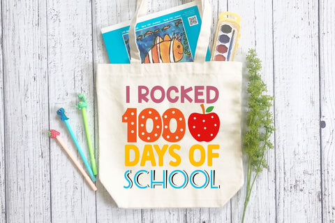 I rocked 100 days of school SVG Design SVG Regulrcrative 