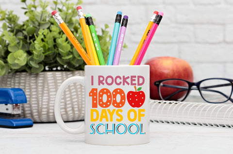 I rocked 100 days of school SVG Design SVG Regulrcrative 