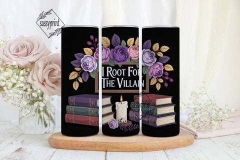I Root for the Villain 20oz Tumbler Wrap Sublimation sassyprint 