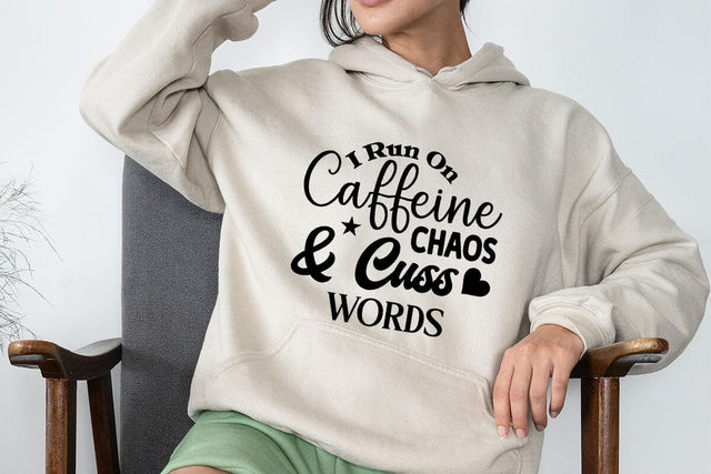 I Run On Caffeine Chaos & Cuss Words SVG Angelina750 