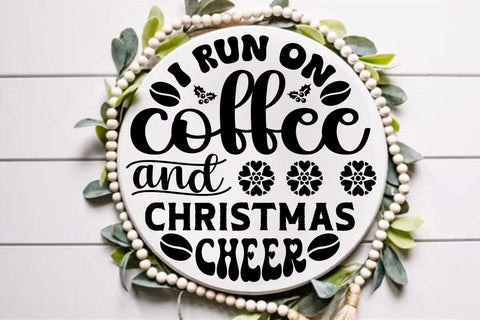 I run on coffee and christmas cheer SVG Angelina750 