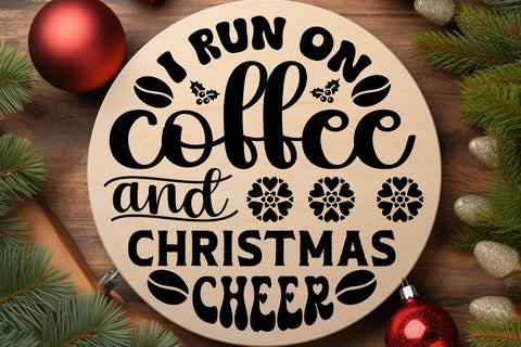 I run on coffee and christmas cheer SVG Angelina750 