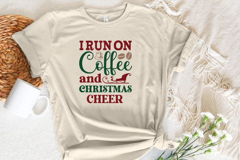 i run on coffee and christmas cheer SVG Angelina750 