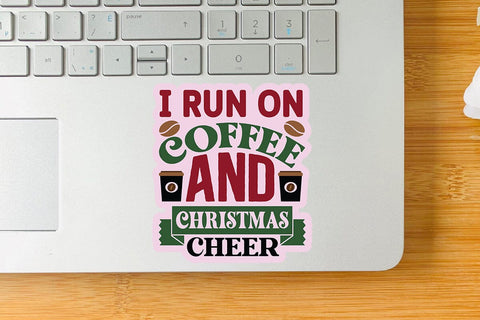 I run on coffee and christmas cheer SVG Angelina750 