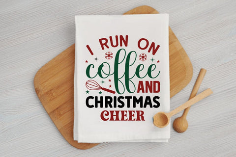 I run on coffee and christmas cheer SVG Angelina750 