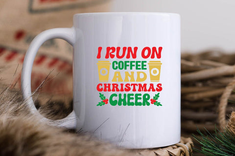 I run on coffee and christmas cheer SVG Angelina750 