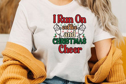 I run on coffee and christmas cheer SVG Angelina750 