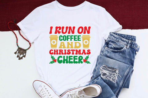 I run on coffee and christmas cheer SVG Angelina750 