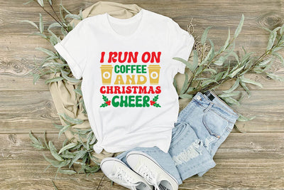 I run on coffee and christmas cheer SVG Angelina750 