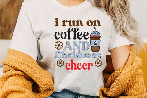 i run on coffee and christmas cheer SVG Angelina750 