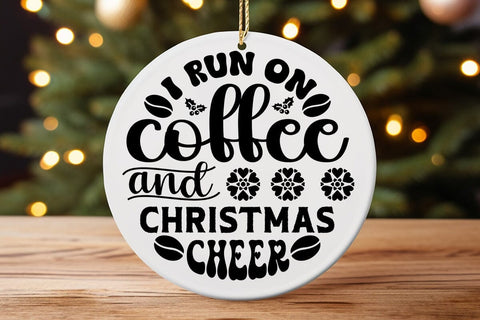I run on coffee and christmas cheer SVG Angelina750 