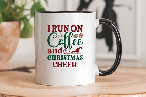 i run on coffee and christmas cheer SVG Angelina750 