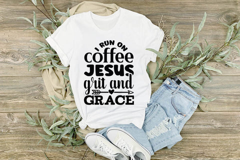 I run on coffee Jesus grit and grace-01 SVG Angelina750 
