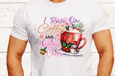 I Run on Coffee Sublimation Design Sublimation Regulrcrative 