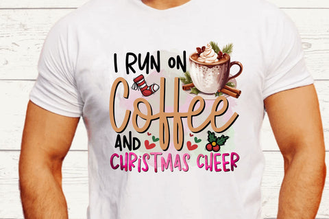 I Run on Coffee Sublimation Design Sublimation Regulrcrative 