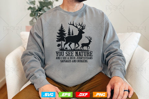 I See A Deer Jerky Steaks Svg Png, Fathers Day svg, Deer Hunting Svg, Hunting Gifts, WildLife Svg, Deer Head Svg, Svg Files For Cricut SVG DesignDestine 