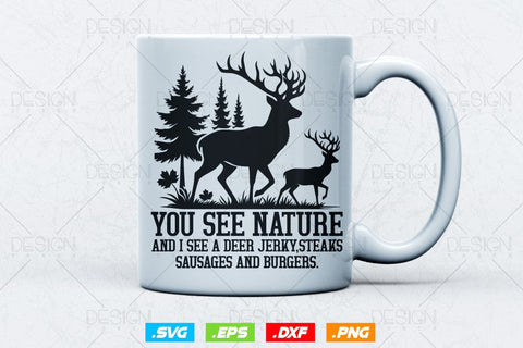 I See A Deer Jerky Steaks Svg Png, Fathers Day svg, Deer Hunting Svg, Hunting Gifts, WildLife Svg, Deer Head Svg, Svg Files For Cricut SVG DesignDestine 