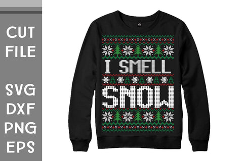 I Smell Snow Sweater design SVG Svgcraft 