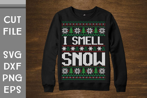 I Smell Snow Sweater design SVG Svgcraft 