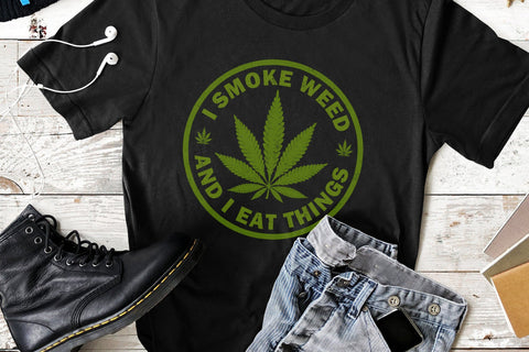 I Smoke Weed and I Eat Things Sublimation Karma Genie Graphics 