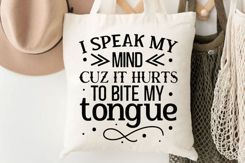 I speak my mind cuz it hurts Svg Design SVG Regulrcrative 