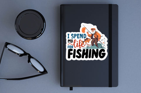 I spend my life for Sticker Design Sublimation Regulrcrative 