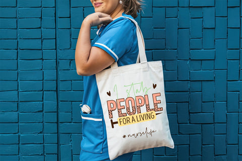 I Stab People for a Living - Nurse PNG Sublimation Sublimation CraftLabSVG 