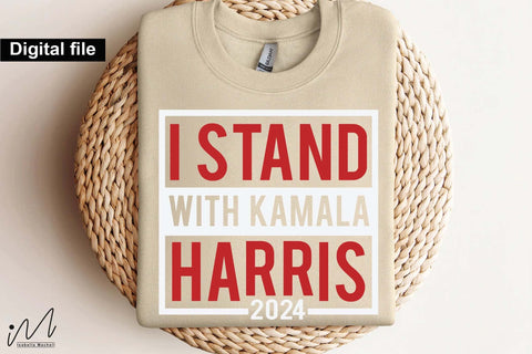 I stand with kamala Harris svg, I'm voting Kamala,Kamala Harris 2024,Democratic t shirt,Kamala Harris svg,Gift for Her,Kamala Harris t shirt,Madam President SVG Isabella Machell 